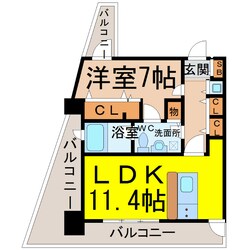 東別院駅 徒歩2分 12階の物件間取画像